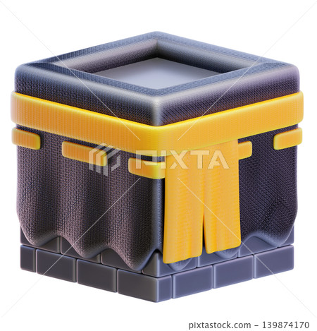 Kaaba 3d render icon Kaaba 3d render icon 139874170