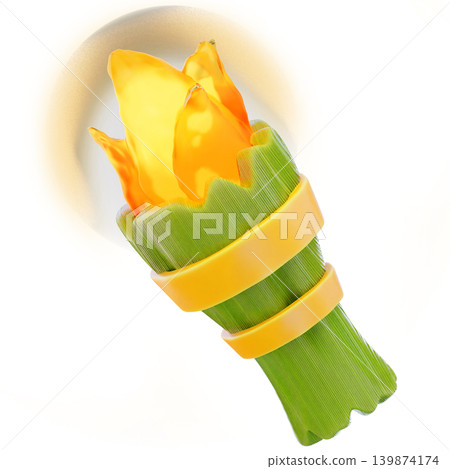 Torch 3d render icon Torch 3d render icon 139874174