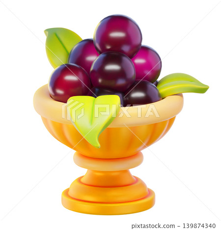 communion wine 3d render icon, easter illustration communion wine 3d render icon, easter illustration 139874340