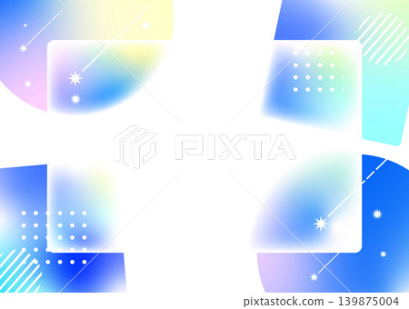 Glass morphism frame Glass morphism frame 139875004