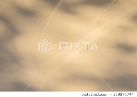 Abstract natural tree branch leaves shadow on beige wall background Abstract natural tree branch leaves shadow on beige wall background 139875744