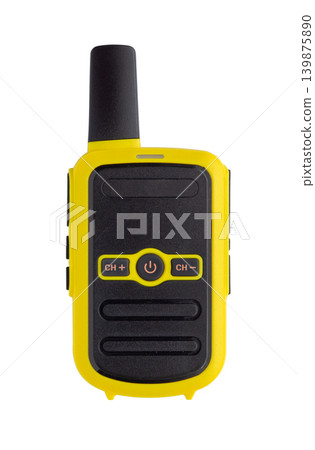 Walkie talkie isolated on white background 139875890