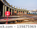Railway scenery at the roundhouse in Changhua, Taiwan 139875969