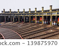 Railway scenery at the roundhouse in Changhua, Taiwan 139875970