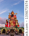 The gigantic statue of Xuan Tian Shangdi at Lotus Pond in Kaohsiung, Taiwan 139875974