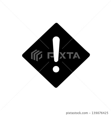 Attention mark icon material to indicate caution, danger, or warning. Attention mark icon material to indicate caution, danger, or warning. 139876425