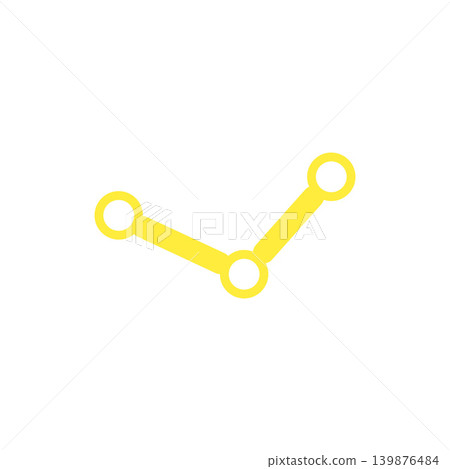 Steam icon, game platform logo, simple yellow vector illustration Steam icon, game platform logo, simple yellow vector illustration 139876484