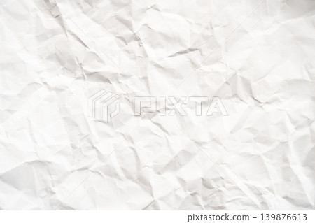 Grunge wrinkled white color paper textured background with copy space. Use for decoration or layer Grunge wrinkled white color paper textured background with copy space. Use for decoration or layer 139876613