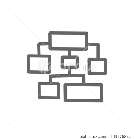 Icons for organizational charts, flowcharts, and structural diagrams | Business, system configuration, and information organization Icons for organizational charts, flowcharts, and structural diagrams | Business, system configuration, and information organization 139876852
