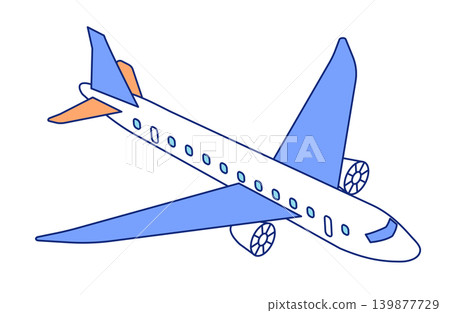 簡單的飛機等距插圖圖標 簡單的飛機等距插圖圖標 139877729