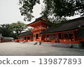 Usa Shrine, a shrine where the vermilion color stands out. 139877893