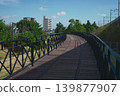 A road where abandoned rails continue 139877907
