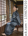 A young woman in a yukata 139878250
