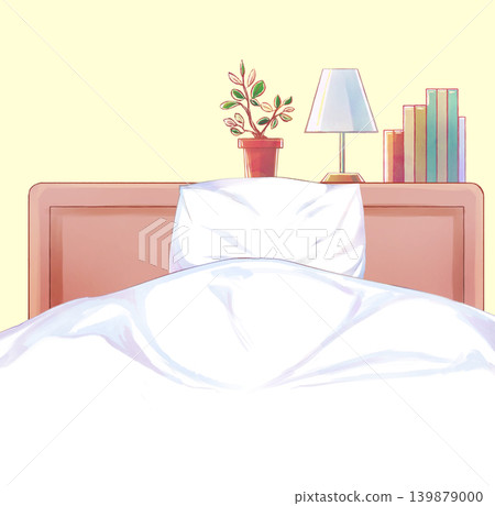 單人床枕頭和毯子,床頭板 單人床枕頭和毯子,床頭板 139879000