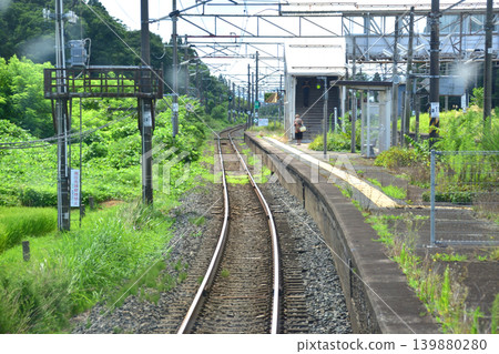 Scenery along the JR East Tohoku Main Line from Morioka Station to Ichinoseki Station Scenery along the JR East Tohoku Main Line from Morioka Station to Ichinoseki Station 139880280