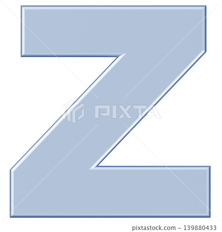 3D材質_字母_Z_銀色 139880433