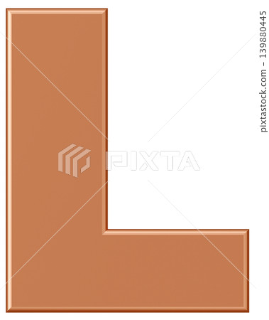 3D材質_字母_L_金色 3D材質_字母_L_金色 139880445