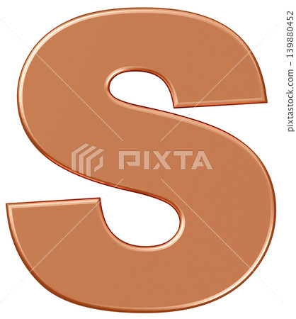 3D材質_字母_S_金色 3D材質_字母_S_金色 139880452