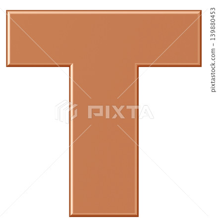 3D材質_字母_T_金色 3D材質_字母_T_金色 139880453