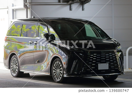 Black luxury minivan Black luxury minivan 139880747
