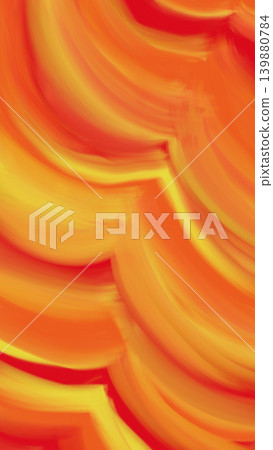 A vertical abstract banner in 9:16 aspect ratio. A curved pattern with an oil painting-like texture in red, orange, and yellow. A vertical abstract banner in 9:16 aspect ratio. A curved pattern with an oil painting-like texture in red, orange, and yellow. 139880784