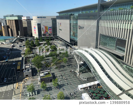Hakata Station building and station square Hakata Station building and station square 139880958