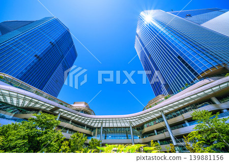 Tokyo cityscape, Japan, May 19th. View of Takanawa Gateway City and other areas. Tokyo cityscape, Japan, May 19th. View of Takanawa Gateway City and other areas. 139881156