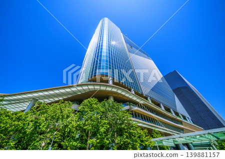 Tokyo cityscape, Japan, May 19th. View of Takanawa Gateway City and other areas. Tokyo cityscape, Japan, May 19th. View of Takanawa Gateway City and other areas. 139881157