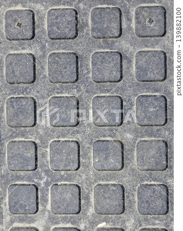 Square Patterned Cover With Convex Elements for Anti Slip Use 139882100