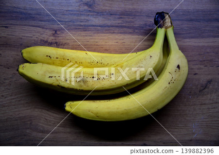 Bunch of fresh bananas in the organic food Bunch of fresh bananas in the organic food 139882396