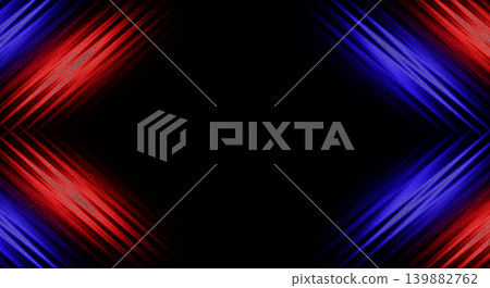 Abstract dark background with glowing geometric angled red and blue lines creating a frame, concept of futuristic technology and speed Abstract dark background with glowing geometric angled red and blue lines creating a frame, concept of futuristic technology and speed 139882762