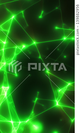 Glowing green network of connected nodes and lines on a dark background, representing data, technology, communication, and AI systems. Glowing green network of connected nodes and lines on a dark background, representing data, technology, communication, and AI systems. 139882956