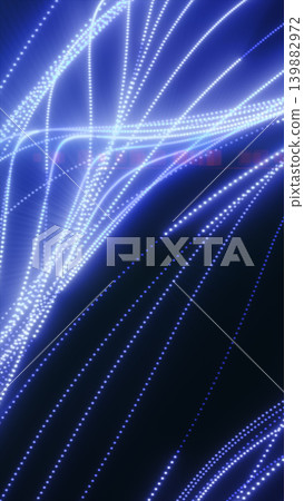 Abstract blue glowing data streams with dotted light lines, representing technology, networks, communication, and futuristic digital motion. Abstract blue glowing data streams with dotted light lines, representing technology, networks, communication, and futuristic digital motion. 139882972