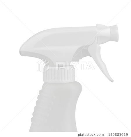 Fabric spray bottle isolated on white background Fabric spray bottle isolated on white background 139885619