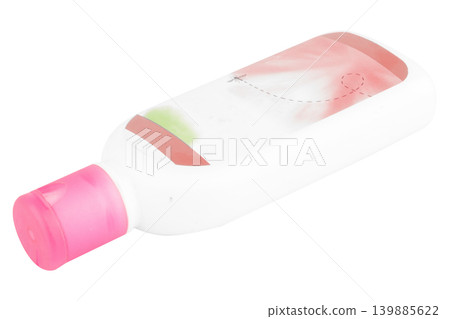 mosquito repellent lotion bottle isolated on white background 139885622