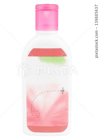 mosquito repellent lotion bottle isolated 139885637