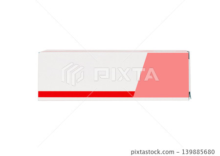 cardboard box packaging for medicines isolated on white background cardboard box packaging for medicines isolated on white background 139885680