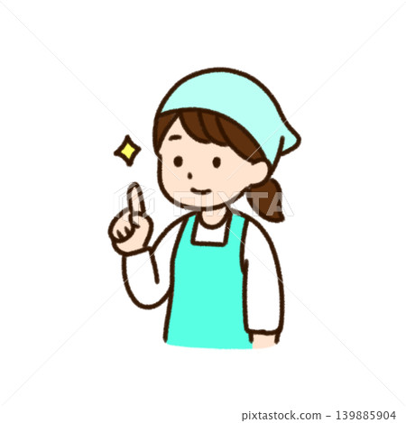 女性工作人員進行指點檢查-衛生檢查示意圖 女性工作人員進行指點檢查-衛生檢查示意圖 139885904