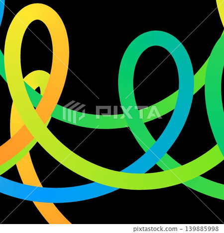 Abstract Smooth Gradient Bands on Black Abstract Smooth Gradient Bands on Black 139885998
