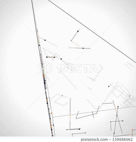 Abstract Technology Wireframe Pyramid Abstract Technology Wireframe Pyramid 139886062