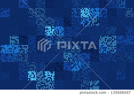 Abstract Pixel Block Grid Background Abstract Pixel Block Grid Background 139886087