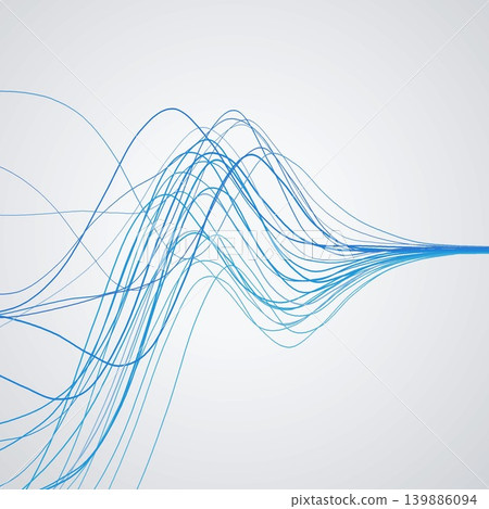 Vibrant Wavy Line Flow Background Vibrant Wavy Line Flow Background 139886094