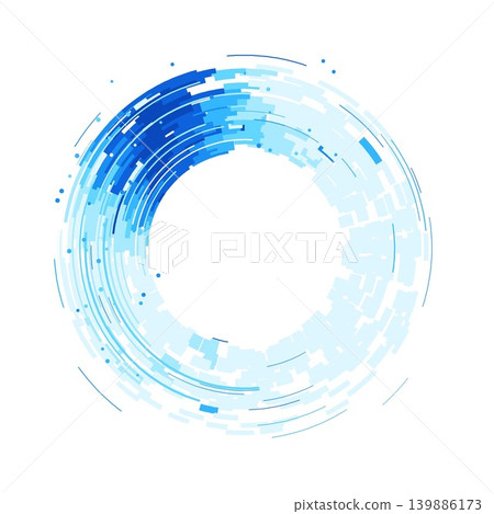 Digital Concentric Segment Circle Digital Concentric Segment Circle 139886173