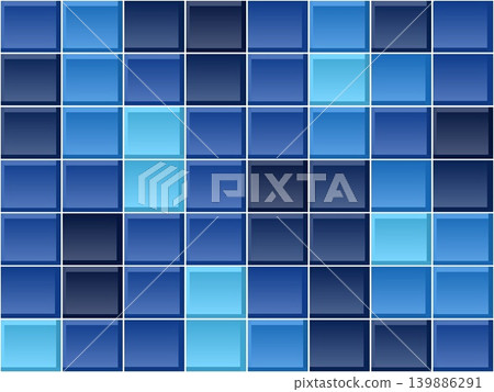 Abstract Color Tile Grid with Shadows 139886291