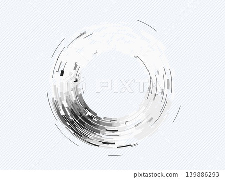 Digital Concentric Segment Circle 139886293