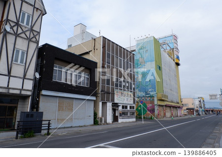 Streetscape in front of Goshogawara Station Streetscape in front of Goshogawara Station 139886405