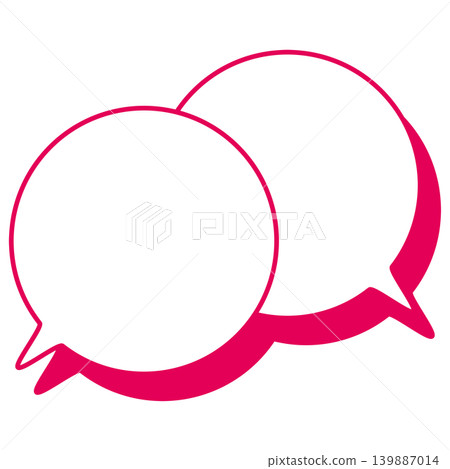Simple colored line speech bubbles overlapping conversations Simple colored line speech bubbles overlapping conversations 139887014
