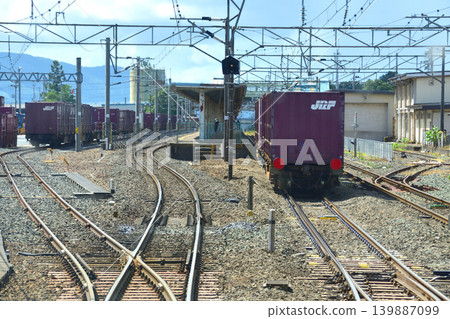 Scenery along the JR East Tohoku Main Line from Morioka Station to Ichinoseki Station Scenery along the JR East Tohoku Main Line from Morioka Station to Ichinoseki Station 139887099