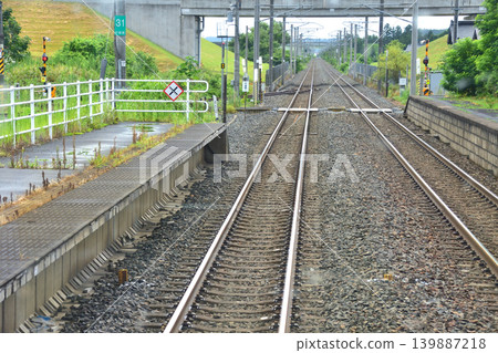 Scenery along the JR East Tohoku Main Line from Morioka Station to Ichinoseki Station 139887218