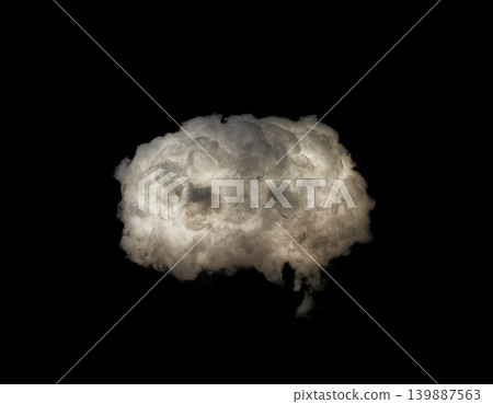 The clouds isolated on black background The clouds isolated on black background 139887563